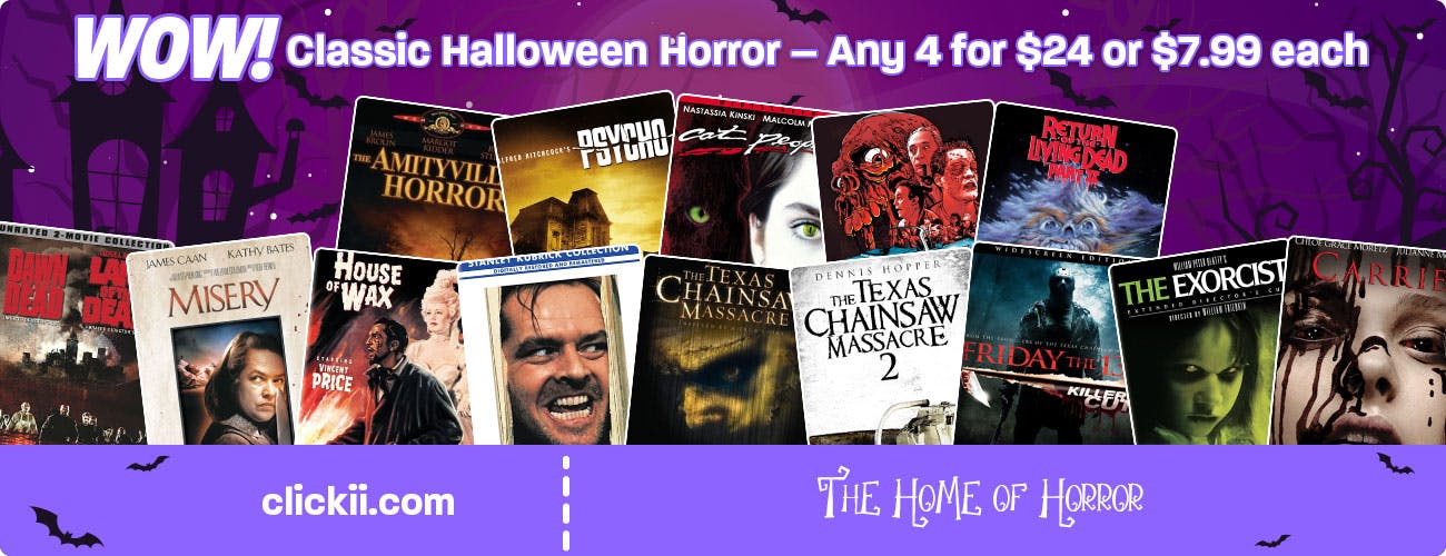 Classic Halloween Horror Any 4 for $24