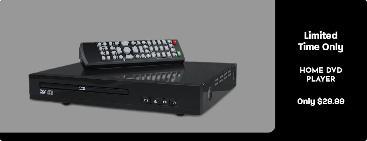 Home DVD Player with Wireless Remote