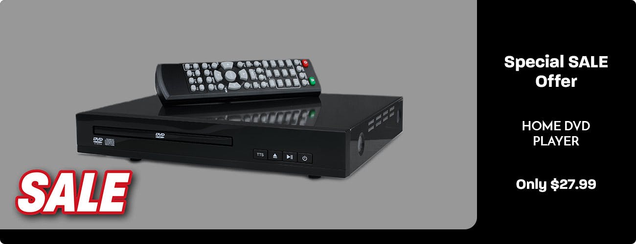 Home DVD Player with Wireless Remote
