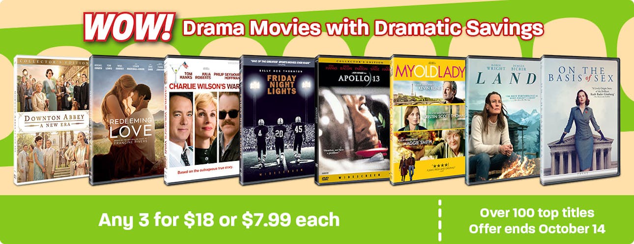 1300x500 Drama Movies at Dramatic Prices