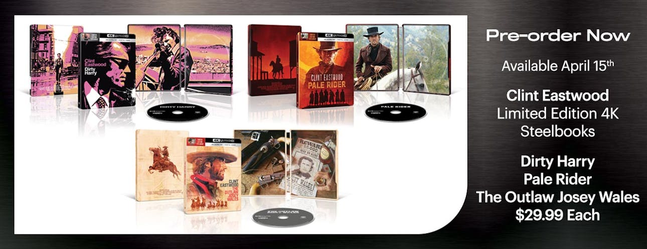 1300x500 Clint Eastwood 4K Steelbooks