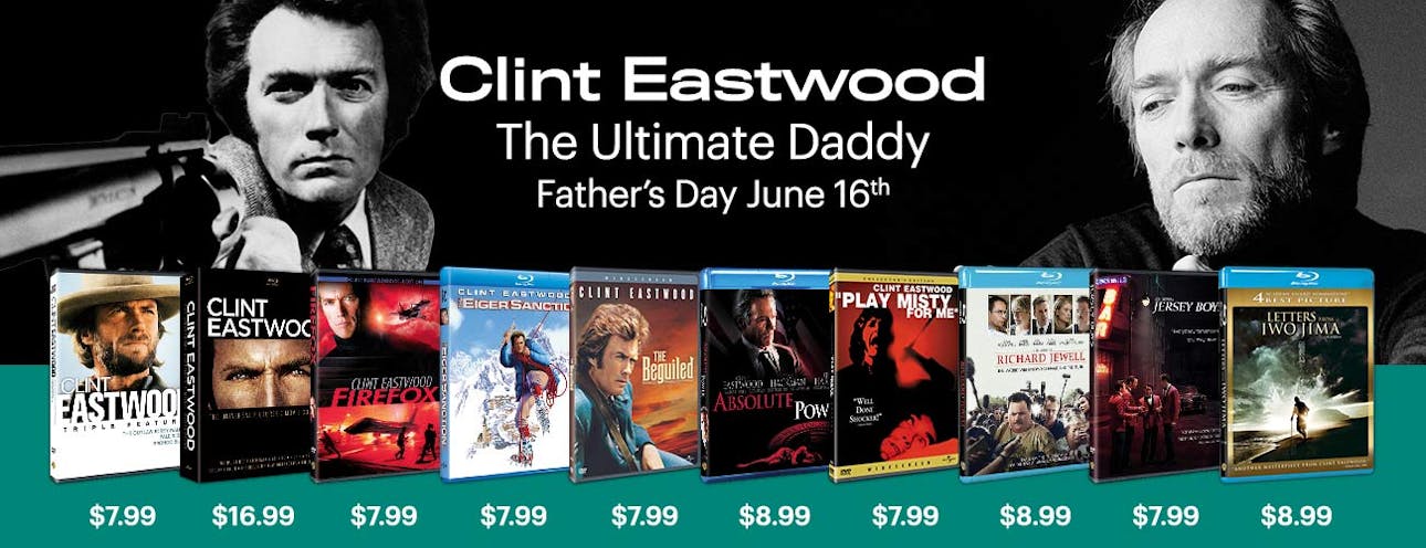 1300x500 Clint Eastwood Fathers Day Deals 2024