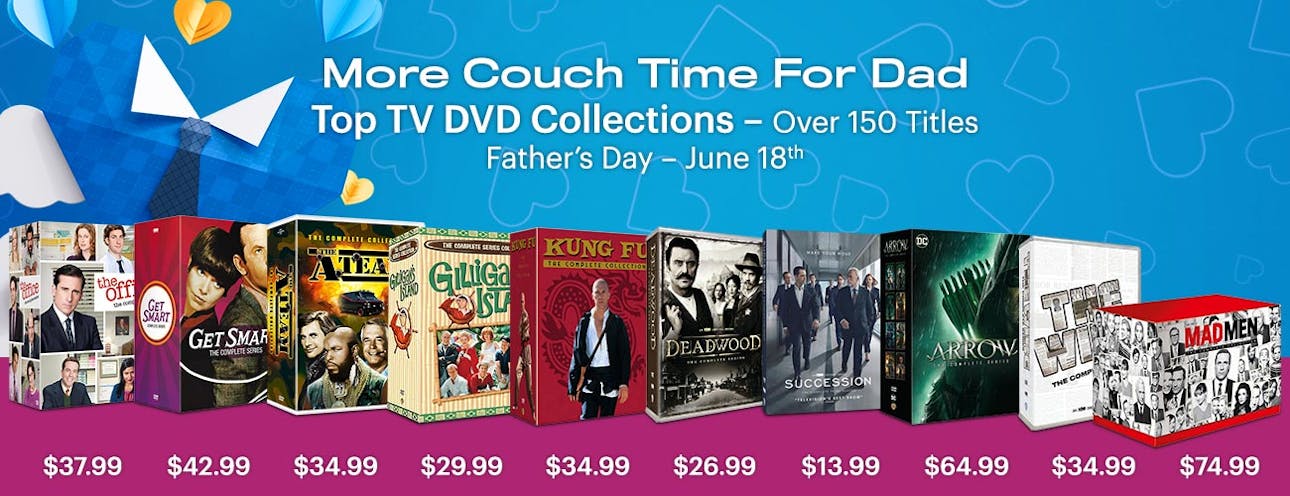 1300x500 Father's Day Deals - Top TV DVD Collections