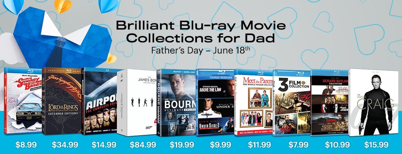 1300x500 Father's day Blu-ray Movie Collections Deals