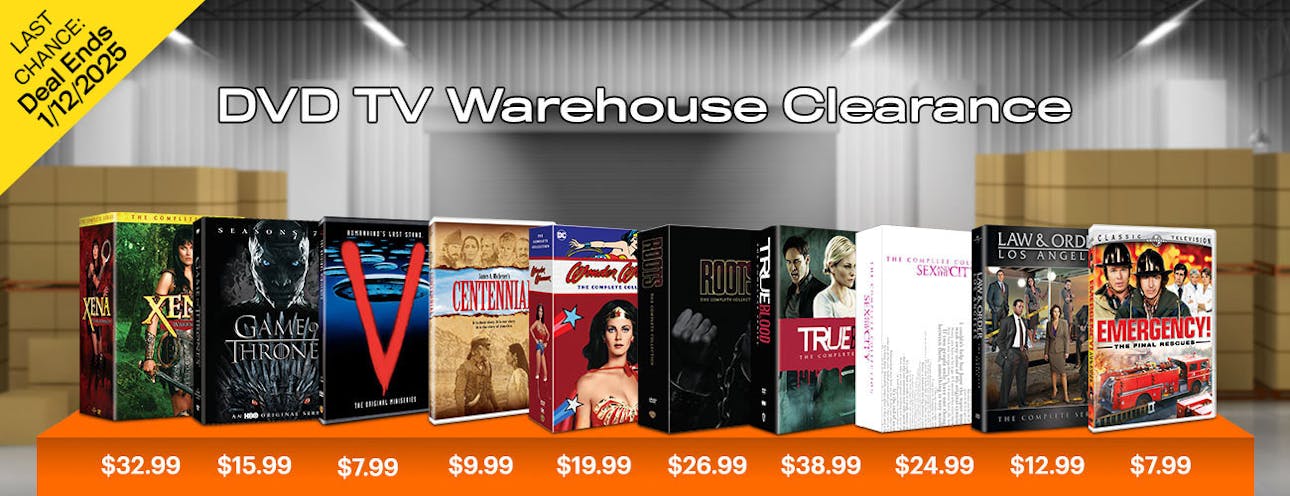 1300x500 DVD TV Warehouse Clearance 2024