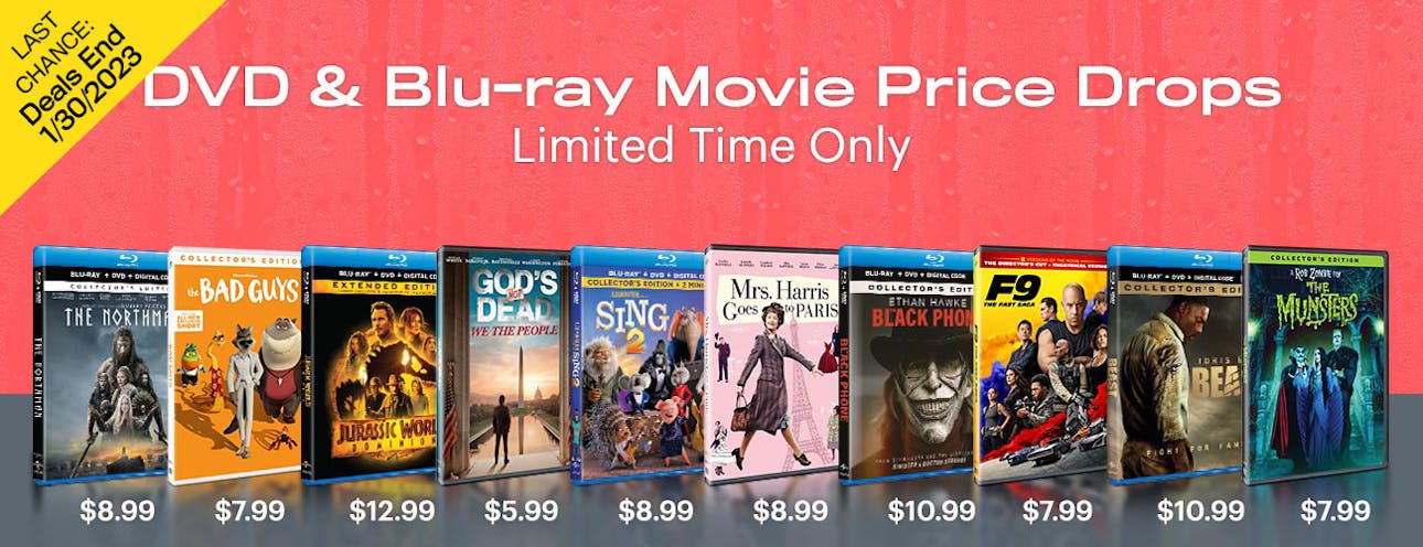 1300x500 Price Drops on DVD & Blu-rays