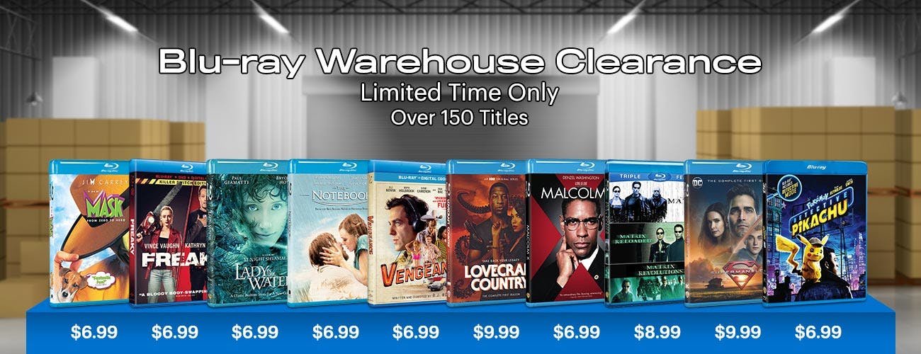 1300x500 Blu-ray Warehouse clearance  2024 July