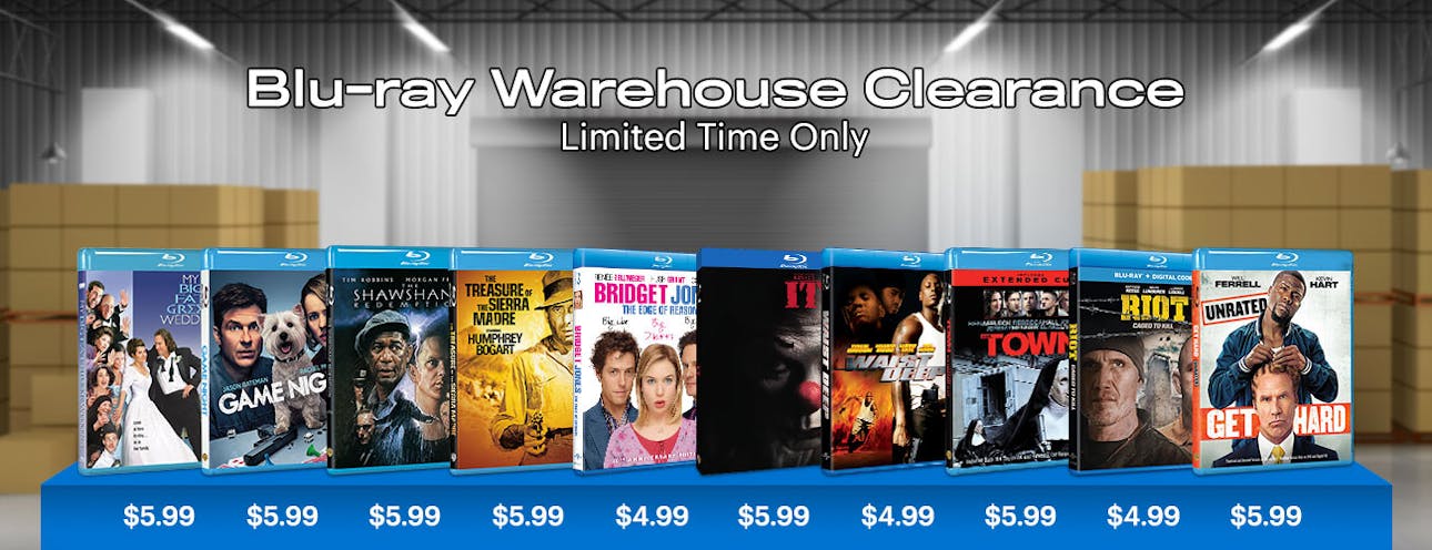 1300x500 Blu-ray Warehouse Clearance