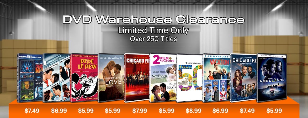 1300x500 DVD Warehouse Clearance 2024