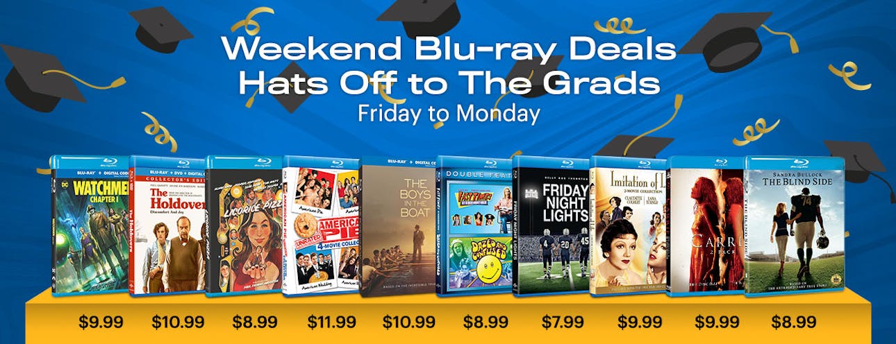 1300x500 W/E Deals: Hats off to the Grads Blu-ray
