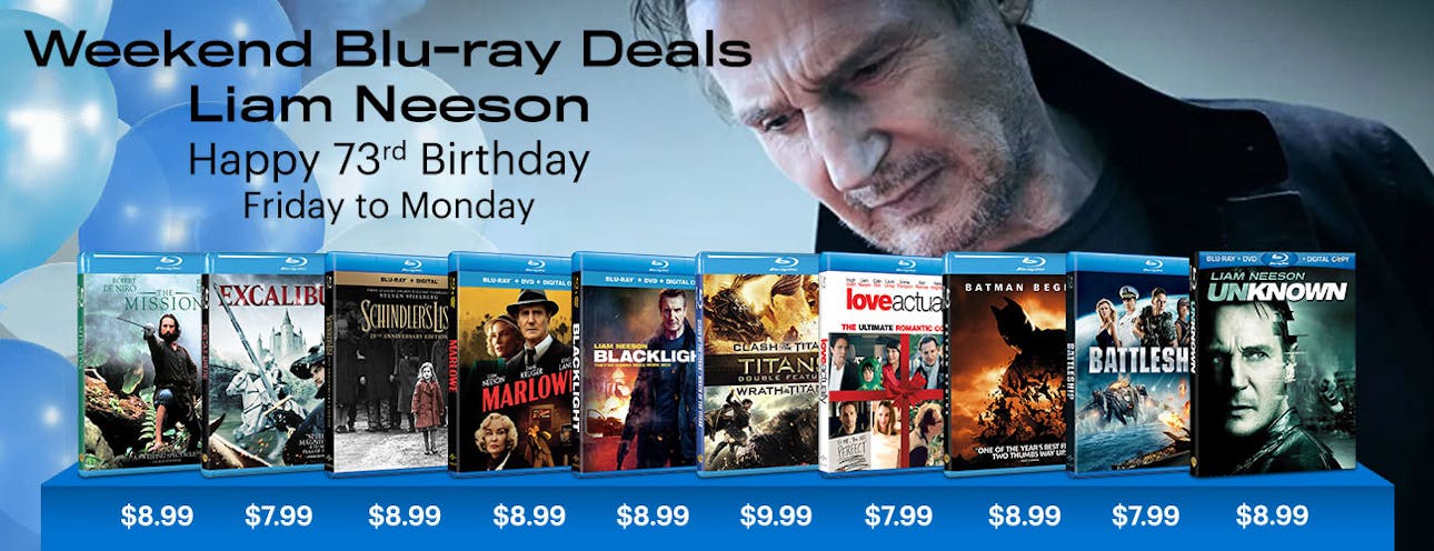 1300x500 Weekend Deals: Liam Neeson BD