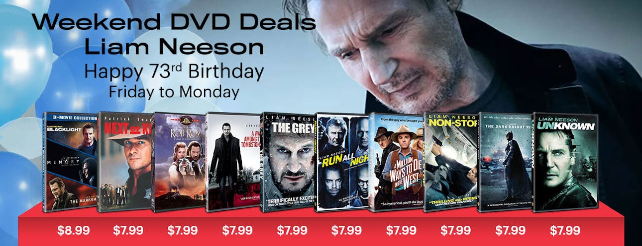 1300x500 Weekend Deals: Liam Neeson DVD