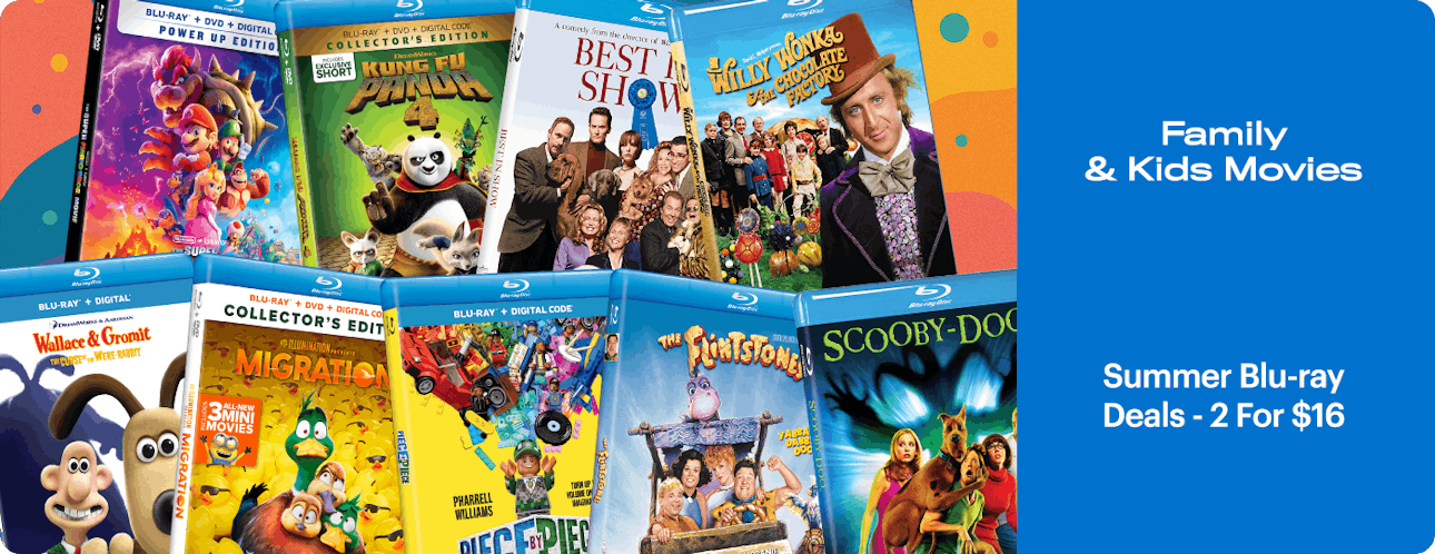 1400x540 Family & Kids Movies - 2 for $16 BD