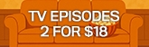165x52 TV Seasons - 2 For $18