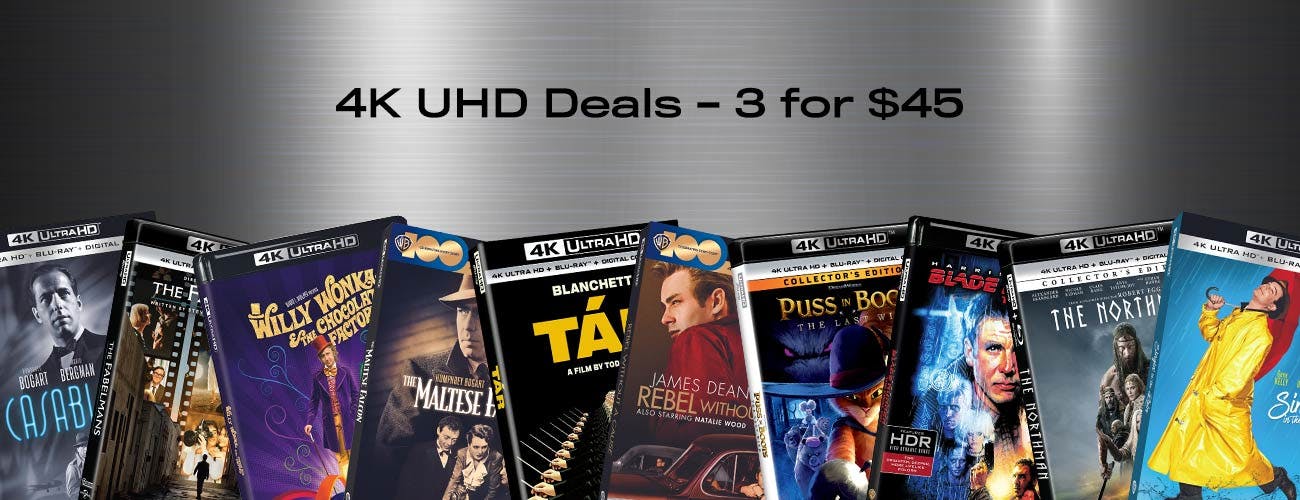 4K UHD Deals - 3 For $45