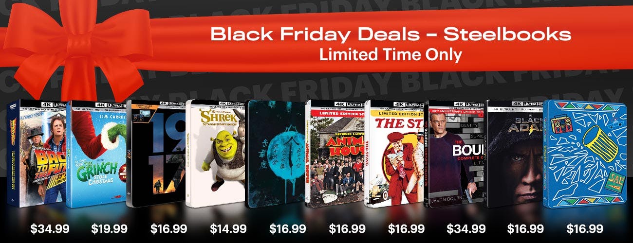 Black Friday Steelbook Deals - Limited Time Only