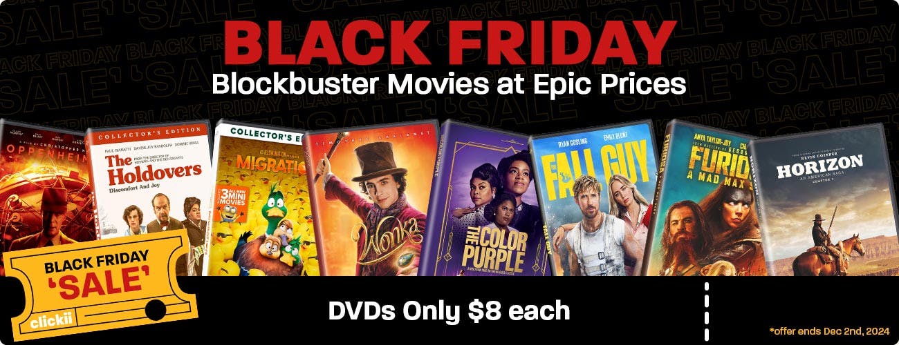 Black Friday - Blockbuster Movies at Epic Prices