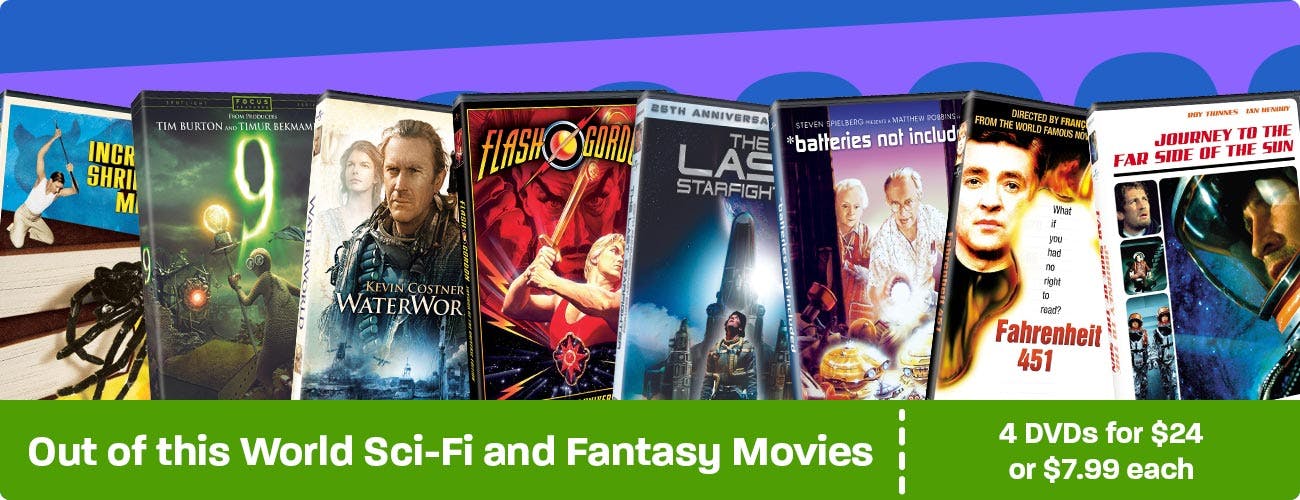 Sci-Fi and Fantasy Movies Any 4 for $24