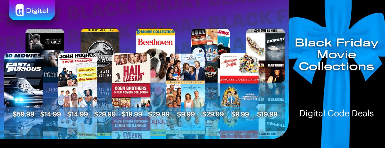 Black Friday Deals - Digital Code Movie Collections 