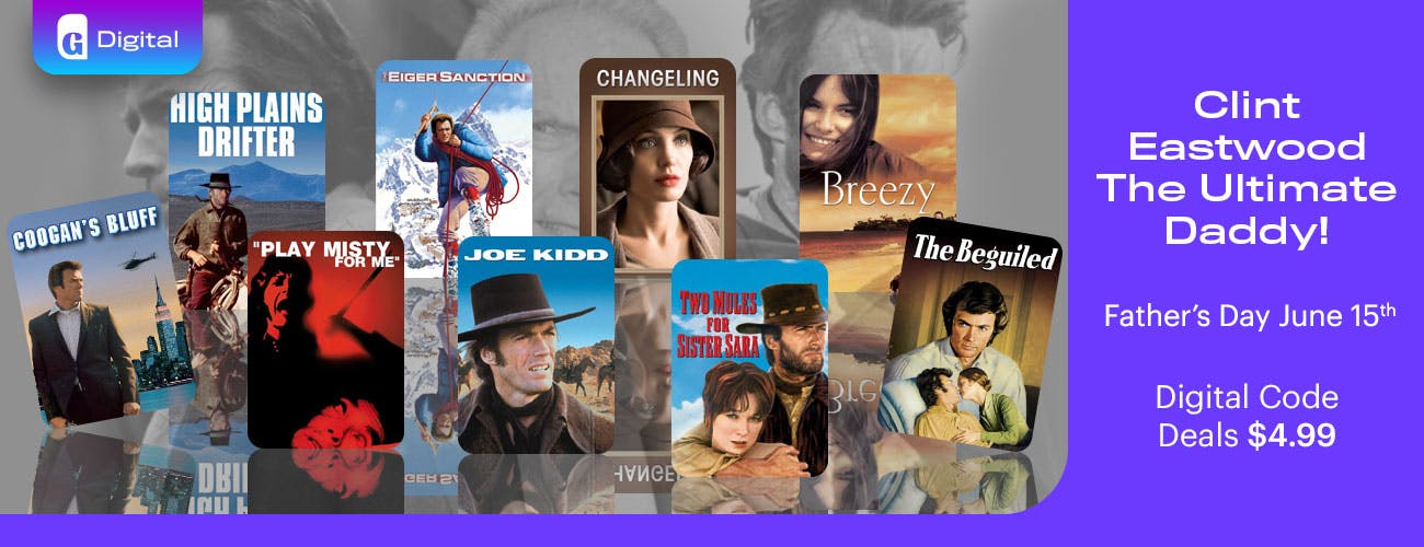 Clint Eastwood - Digital Code Deals $4.99 Each