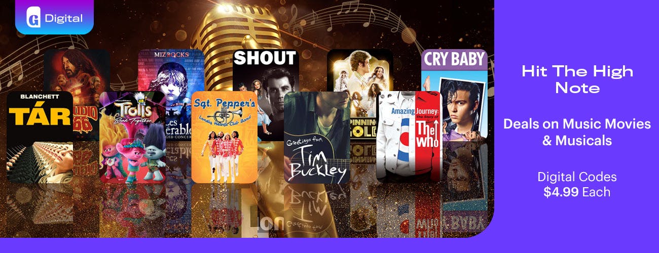 Digital Code Deals on Musicals & Music Movies