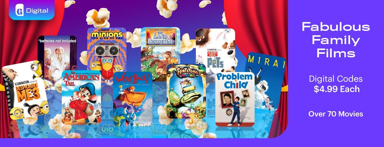 Fabulous Family Movies - Digital Code Deals $4.99