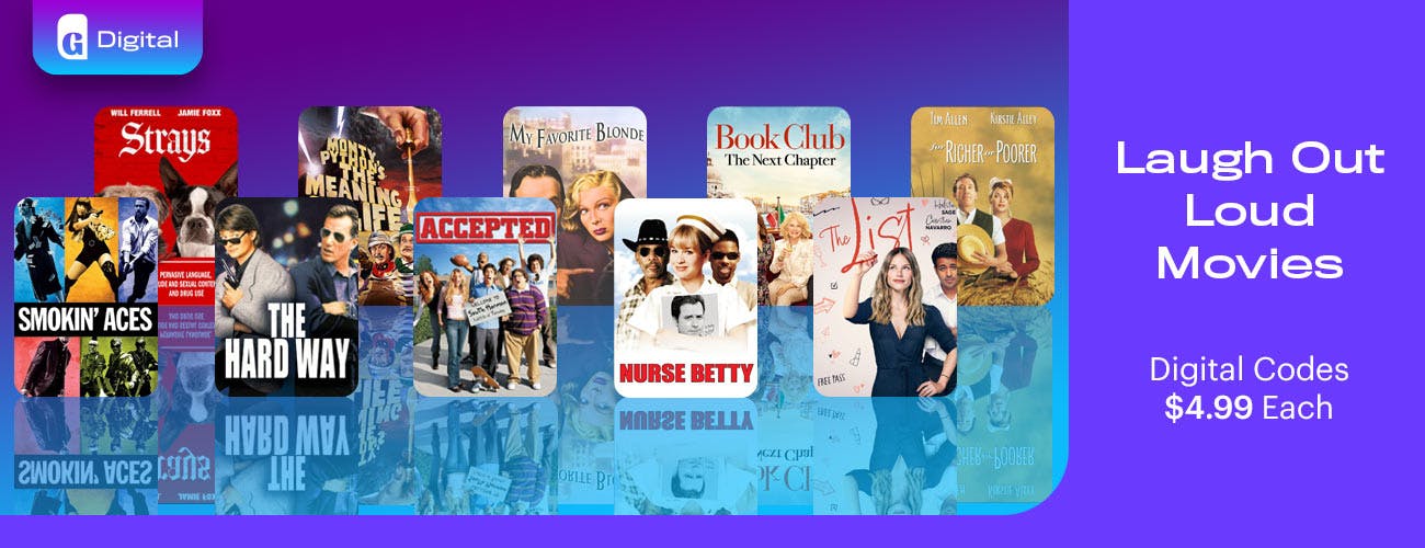 Digital Code Comedy Deals - $4.99 Each