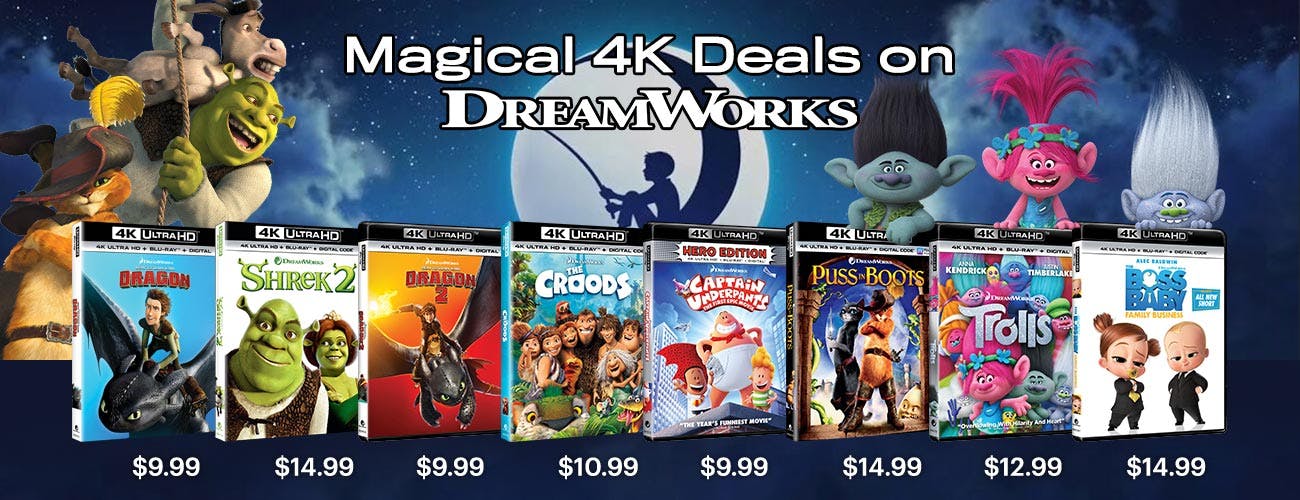 Magical 4K UHD Deals on Dreamworks