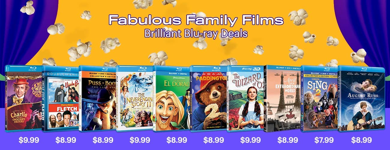 Fabulous Family Films - Brilliant Blu-ray Deals