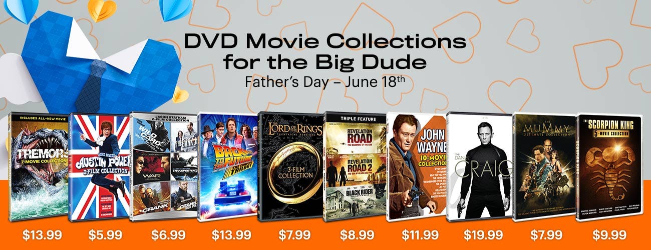 DVD Deals on Movie Collections - Father's Day June 18th