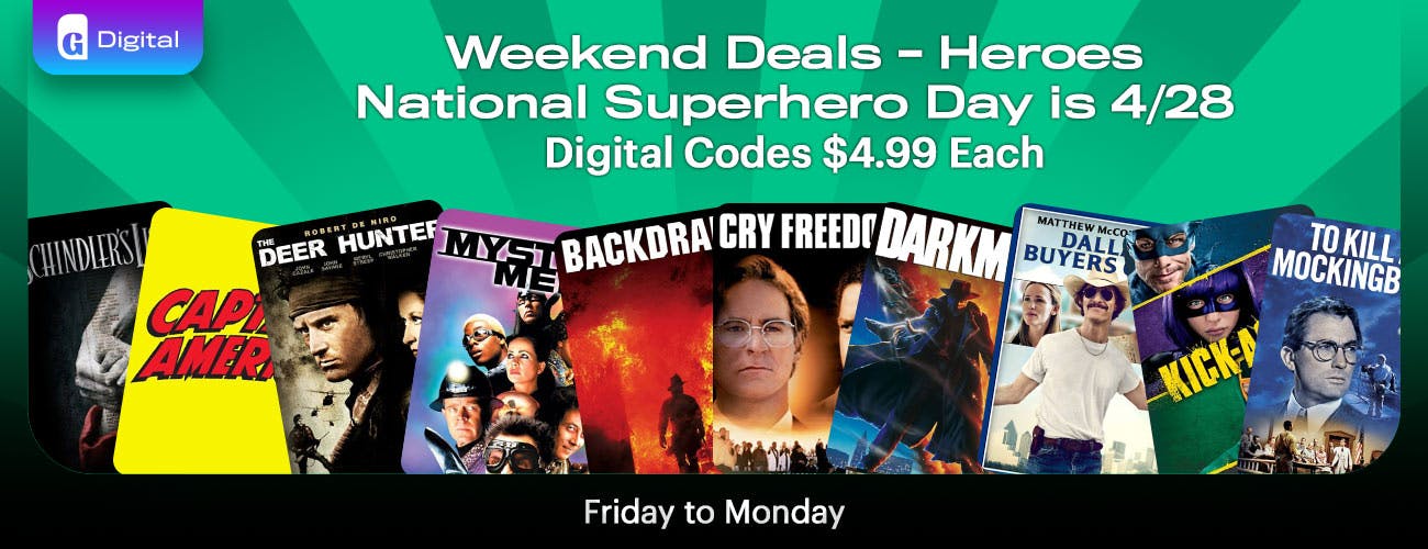 Digital Codes - Weekend Deals: Heroes