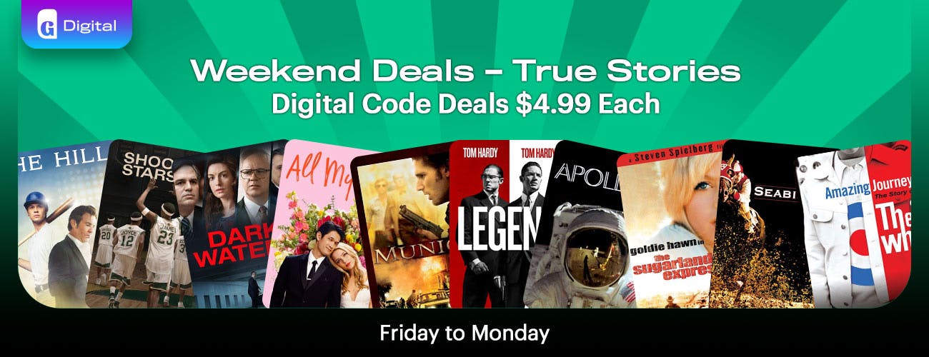 Digital Codes -  Weekend Deals: True Stories