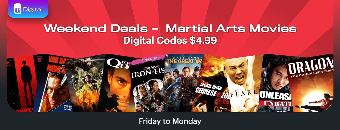 Digital Codes - Weekend Deals: Martial Arts Movies