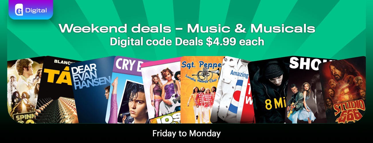 Digital Codes - Weekend Deals: Music & Musicals