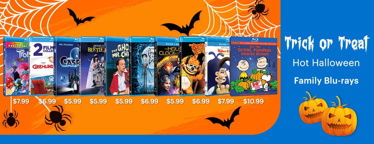 Trick or Treat - Hot Halloween Family Titles on Blu-ray 