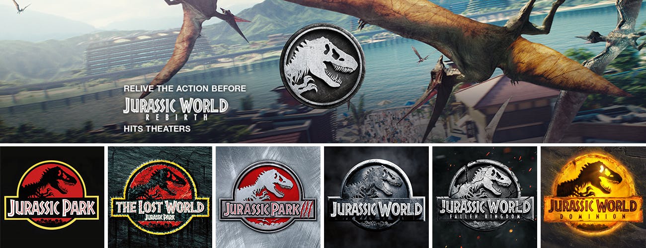 Jurassic Park, Jurassic World and Rebirth