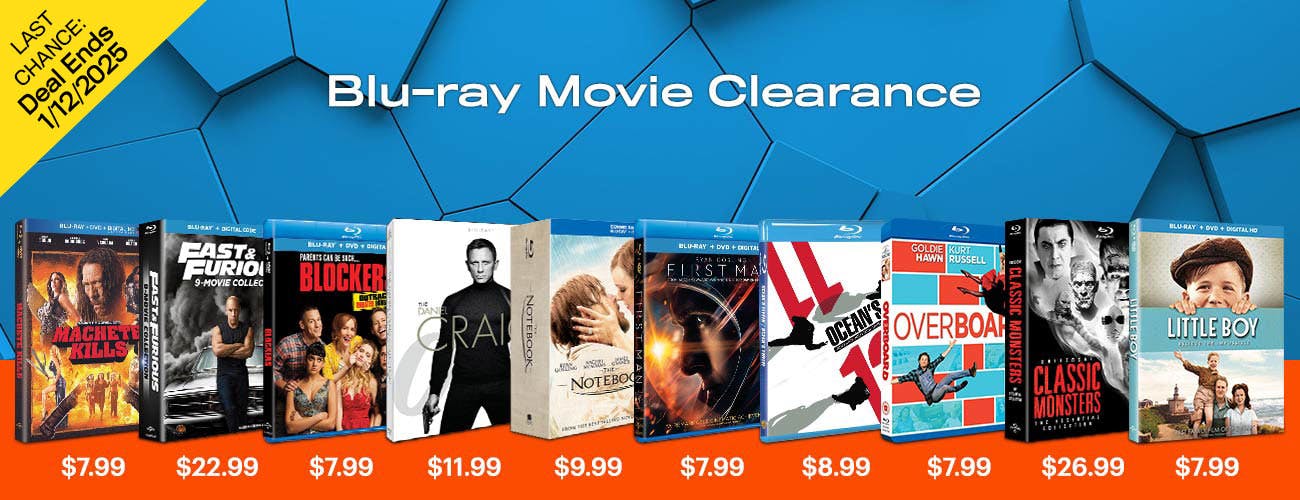 Blu-ray Movie Warehouse Clearance