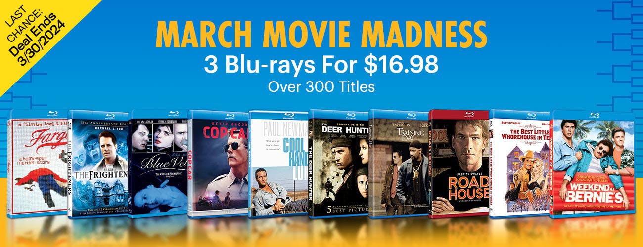 March Movie Madness - 3 Blu-rays For $16.98