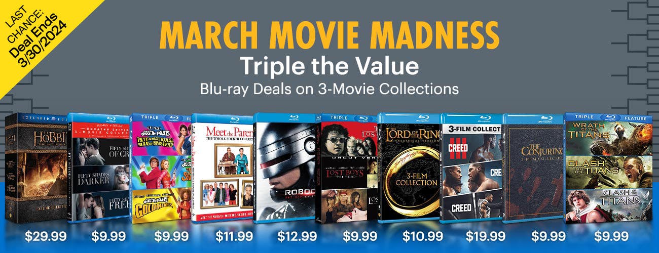 March Movie Madness - Deals on 3-Movie Blu-ray Collections