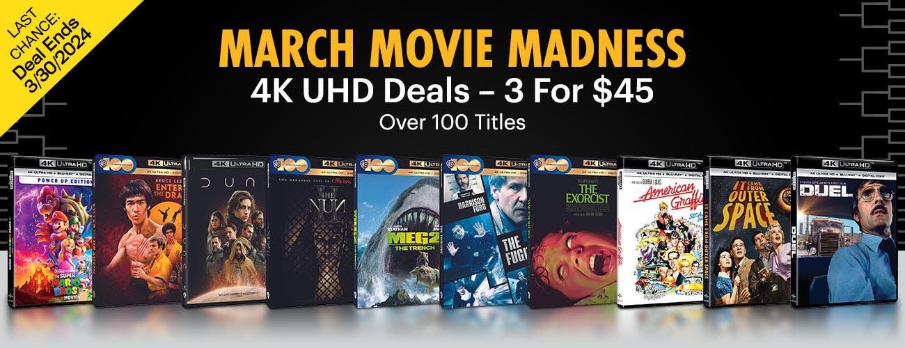 March Movie Madness : 4K UHD Deals - 3 For $45