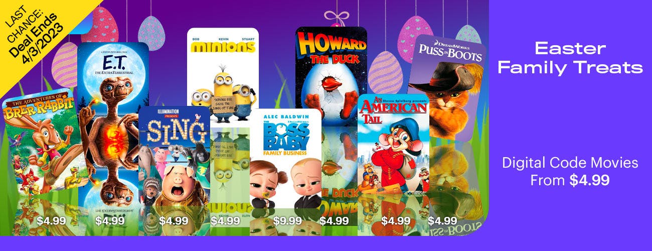 GRUV Digital - Easter Deals on Family Movies
