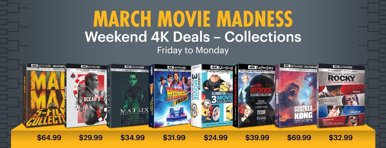 March Movie Madness 4K UHD Weekend Deals: Movie Collections