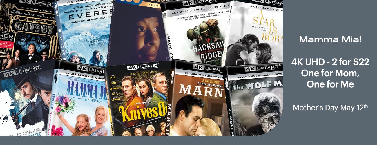 Mother's Day  4K UHD Deals - 2 For $22