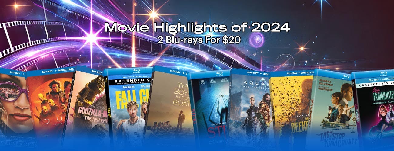 Movie Highlights of 2024 - 2 Blu-rays For $20