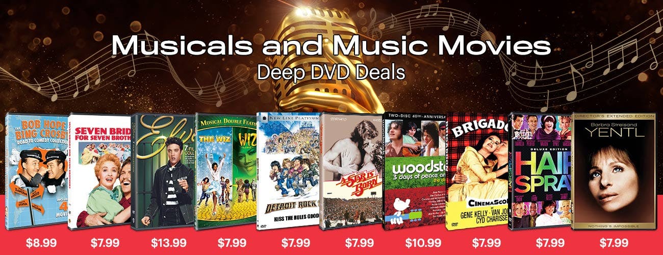 Deep DVD Deals on Musicals & Music Movies