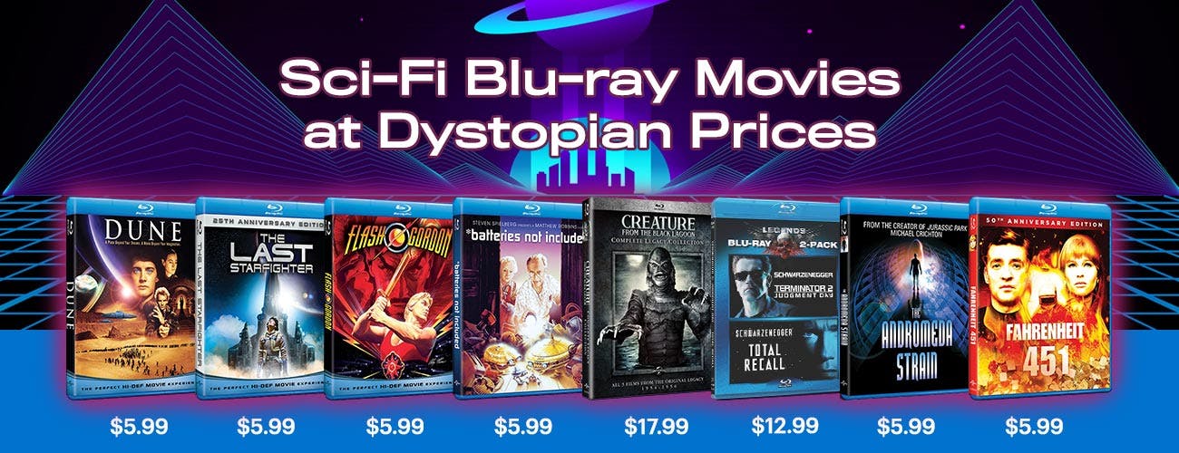 Sci-Fi Blu-ray Movies at Dystopian Prices