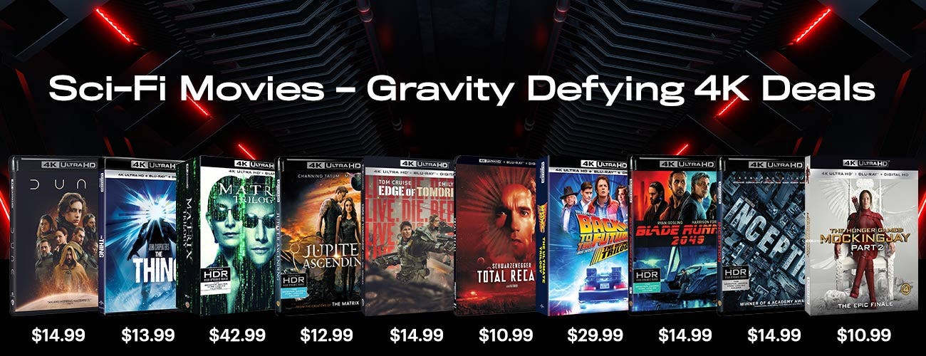 Sci-Fi Movies - Gravity Defying 4K UHD Deals