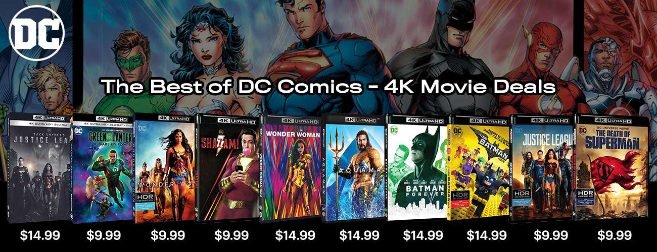 The Best of DC Comics - 4K UHD Movie Deals