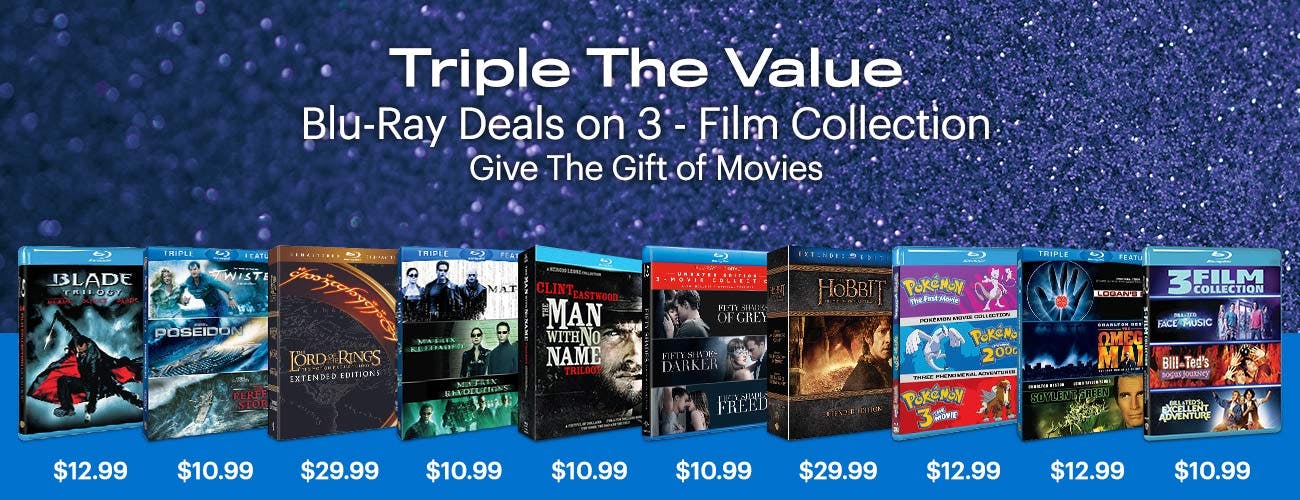 Triple The Value - Blu-ray Deals on 3 Movie Collections