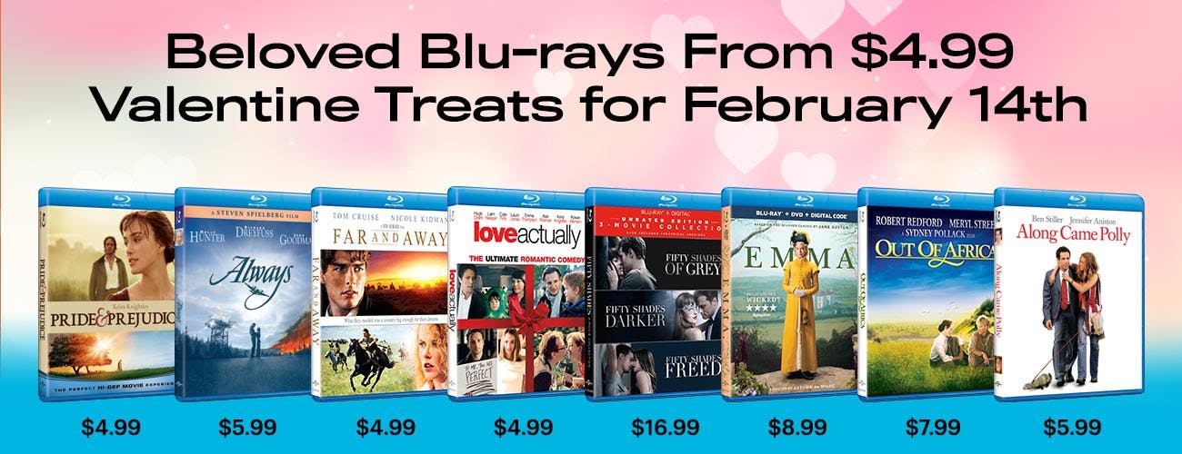 Valentine's Day - Beloved Blu-rays From $4.99